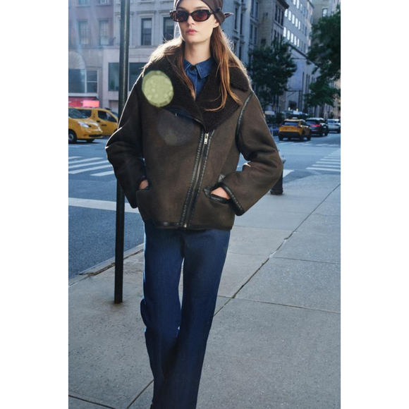 Zara Double Faced Jacket ZW Collection Size M NWT - Picture 2 of 10